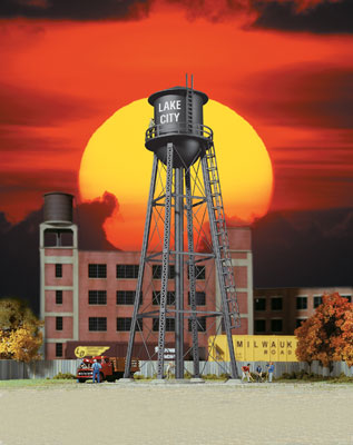 WAL-3832 Walthers Cornerstone Kit City Water Tower N Scale