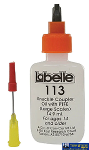 430-113 Labelle #113 Coupler & Track Mechanism Lubricant with PTFE ’For Large Scale Model Trains’ - Tool