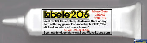 430-206 Labelle #206 High-Performance R/C Model and Drone Grease with PTFE ’For Gears and Transmissions’ - Tool