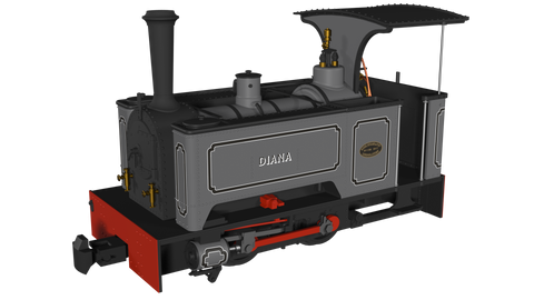 RAP-986001 Rapido UK Kerr Stuart Sirdar ‘Diana’ – Lined Grey OO9-Scale DCC Ready