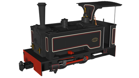 RAP-986003 Rapido UK Kerr Stuart Sirdar Lined Black OO9-Scale DCC Ready