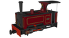 RAP-986006 Rapido UK Kerr Stuart Sirdar Lined Maroon OO9-Scale DCC Ready