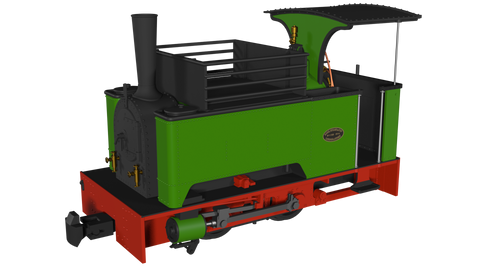 RAP-986507 Rapido UK Kerr Stuart Sirdar Plain Green OO9-Scale DCC Fitted non sound