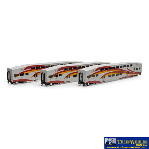 ATH-29714 Athearn RTR Bombardier Passenger Coach NMRX #1003 / #1004 / #1013 (3) HO Scale Rolling Stock