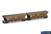 AUS-NCH126 Auscision QHCH Coal Hopper - Aurizon Wagon Grime - 4 Wagon Pack HO Scale - Rolling Stock