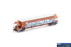AUS-NNGH55 N Scale - BGKF Grain Hopper - SSR Faded SRA Red with DCA Bogies SSR Logo & Graffiti - Single Wagon - Rolling