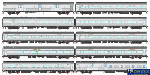 Aus-Nps16 Auscision Melbourne/Sydney Express *1986-1990 Era* (10-Car Set) Ho Scale Rolling Stock