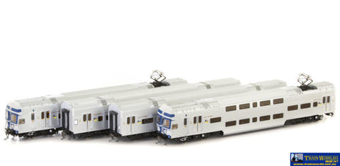 Aus-Nps38 Auscision V-Set (4-Car) #v5 Nswgr Blue Goose-Livery With Blue/yellow L7-Logo Ho Scale