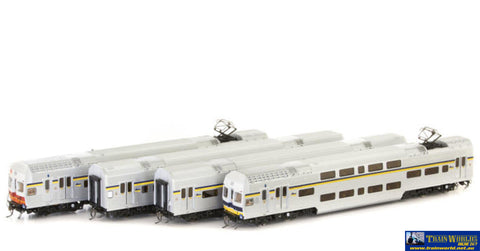 Aus-Nps44 Auscision V-Set (4-Car) #v29 Sra Blue/yellow/white-Livery With Blue/yellow L7-Logos On
