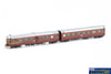 AUS-NRC03S Auscision DEB-Set Railcar (4-Car) ’Indian Red with White L7-Logo’ #HPF956; TBR855; TB801 & PF901 HO Scale