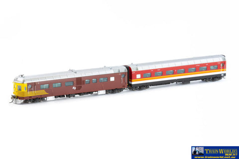 AUS-NRC09 Auscision DEB-Set Railcar (4-Car) ’Mixed Reverse/Candy’ *Unique Reverse HPF955 Reverse TBR854 Candy TB802