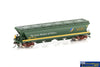 AUS-VGH33 Auscision VHGY-Type Grain-Hopper ’ABB Green/Yellow with ABB Logo’ *4-Pack* HO Scale - Rolling Stock