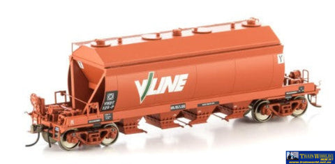 Aus-Vhw08 Vhdy-Type Dolomite Hopper Wagon Red With V/Line Logos #Vhdy-128-P; 206-L; 207-U & 208-G