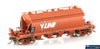 Aus-Vhw08 Vhdy-Type Dolomite Hopper Wagon Red With V/Line Logos #Vhdy-128-P; 206-L; 207-U & 208-G