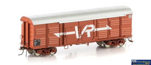 Aus-Vlv16 Auscision Vlx Louvred Van Vr Wagon Red With Large Logo - 4 Car Pack Ho Scale Rolling Stock