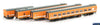 AUS-VPS09 Auscision N-Type Passenger Carriage Set *N8 V/Line Tangerine/Grey with Green/White Stripes and V/Line Logo*