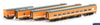 AUS-VPS10 Auscision N-Type Passenger Carriage Set *N16 V/Line Tangerine/Grey with Green/White Stripes and V/Line Logo*