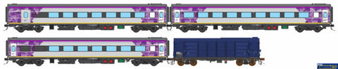 AUS-VPS52 Auscision N-Type Passenger Carriage Set *N11 V/Line PTV Purple/Grey/Silver with V/Line & PTV Logos* (4-Pack)