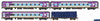 AUS-VPS52 Auscision N-Type Passenger Carriage Set *N11 V/Line PTV Purple/Grey/Silver with V/Line & PTV Logos* (4-Pack)