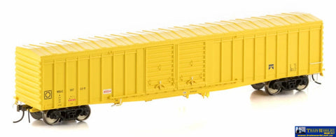 Aus-Wlv04 Auscision Wbax-Type Louvre-Van With Flat-Roof (4-Pack) Yellow West Rail-Logo # 30737B