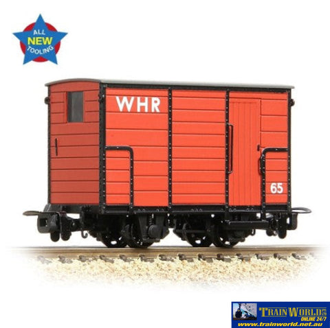 BBL-393102 Bachmann Narrow-Gauge RNAD Enclosed-End Brake Van ’WHR’ #65 Red Era-9 OO9-Scale Rolling Stock