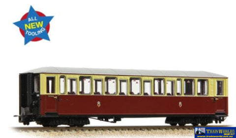 BBL-394100A Bachmann Narrow-Gauge FR ’Tin Car’ Saloon Third No. 120 ’Ffestiniog Railway’ Crimson & Cream (Era-9)