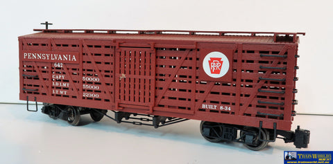 Comm-G098 Used Goods Bachmann Big Haulers Stock Car Pennsylvania Gauge 1 Rolling