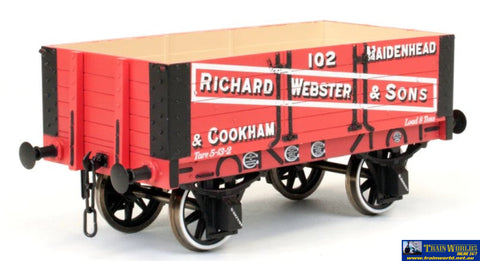 Dap-7F052002 Dapol Po 5-Plank Open-Wagon 9 W/B #102 R. Webster & Sons (Era-3) O-Scale (1:43.5)