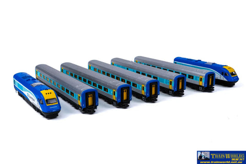 GOP-XPTCL5A1 Gopher Models NSW XPT (7-Car) Countrylink ’Blue with Logos’ *2018/2015* N-Scale DCC-Ready Locomotive