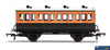 HMR-R40107 Hornby LSWR 4-Wheel Coach ’1st Class’ #123 with Lighting Era-2 OO-Scale Rolling Stock