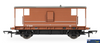 HMR R60286 Hornby BR (Ex LMS) 20T Brake Van #732350 ’Brown’ Era 4/5/6 OO Scale Rolling Stock