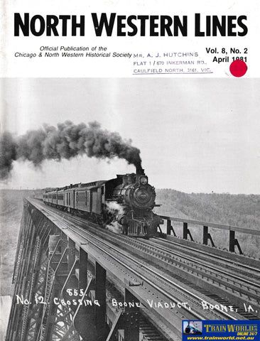 North Western Lines Vol 8 No 2 April 1981 -Used- (UB3B-1561S) - Reference