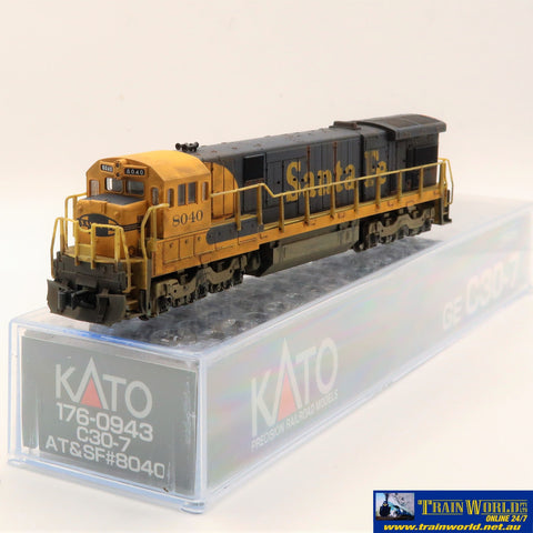 NSC-0099 Used Goods Kato GE C30-7 Santa Fe #8040 (weathered) DCC (non sound) N Scale Locomotive