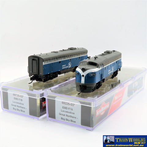 NSC-0114 Used Goods Intermountain F7A + F7B Great Northern DCC (non sound) N Scale Locomotive
