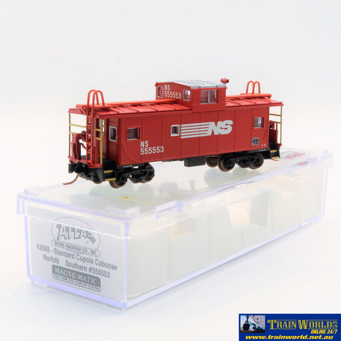 NSC-0208 Used Goods Atlas Standard Cuploa Caboose Norfolk Southern #55553 N Scale Rolling Stock