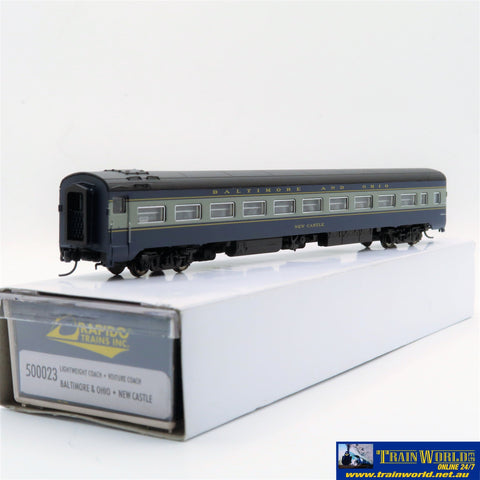 NSC-0359 Used Goods Rapido Trains Lightweight Coach B&O (New Castle) with lighting N Scale Rolling Stock