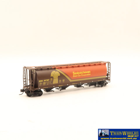 NSC-0389 Used Goods Intermountain Cylindrical Covered Hopper Saskatchewan #397387 N Scale Rolling Stock