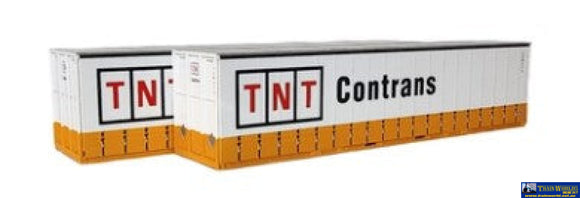 Otm-40Cs10A On Track Models 40’ Curtain Sider Container Tnt Contrans (Twin-Pack) Ho Scale
