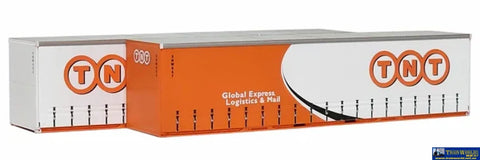 OTM-40CS46 On Track Models Circle TNT Swirl Design 40’ Curtain Sided Containers (Twin-Pack) HO Scale - ContainerAndLoad