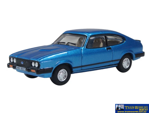 OXF-76CAP010 Oxford Diecast Ford Capri MkII Cosmos Blue Metallic OO-Scale Vehicle