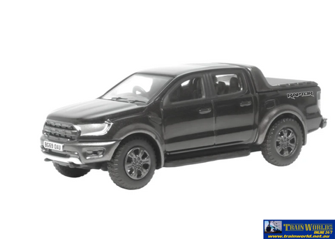 OXF 76FR001 Oxford Diecast Ford Ranger Raptor Agate Black Metallic OO Scale Vehicle