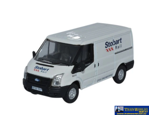 OXF 76FT012 Oxford Diecast Ford Transit 2006 SWB Low Roof Stobart Rail OO Scale Vehicle