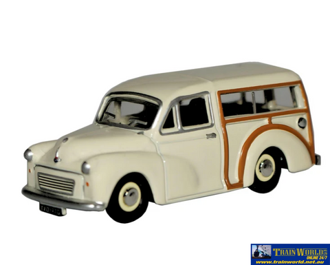 OXF-76MMT001 Oxford Diecast Morris Minor Traveller Old English White OO-Scale Vehicle