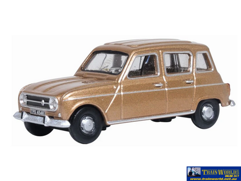 OXF-76RN004 Oxford Diecast Renault 4 Marron Glace OO-Scale Vehicle