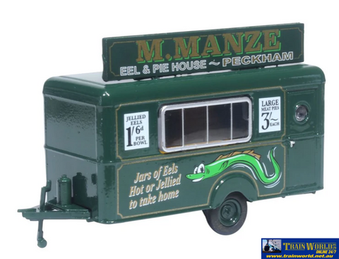 OXF-76TR018 Oxford Diecast Mobile Trailer M.Manze Jellied Eels OO-Scale Vehicle