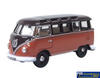 OXF-76VWS012 Oxford Diecast VW T1 Samba Bus Sealing Wax Red/Chestnut Brown OO-Scale Vehicle