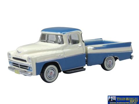 OXF-87DP57005 Oxford Diecast 1957 Dodge D100 Sweptside Pick Up Ice Blue/Glacier White HO-Scale Vehicle