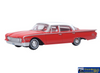 OXF 87FF60001 1960 Ford Fairlane 500 Town Sedan Monte Carlo Red/Corinthian White HO Scale (1:87) Vehicle