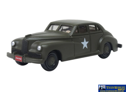 OXF-87PC42002 Oxford Diecast 1942 Packard Clipper Touring Sedan Us Army Staff Car 1:87 HO-Scale Vehicle