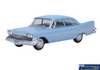OXF 87PS59003 Oxford Diecast 1959 Plymouth Savoy Sedan Powder Blue HO Scale (1:87) Vehicle